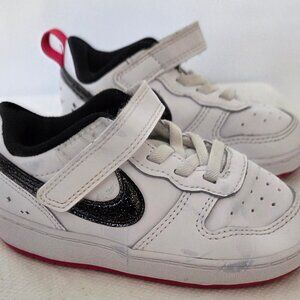 Nike Court Borough Low (TDV) Black/White BQ5453 002 Toddler Size 5C